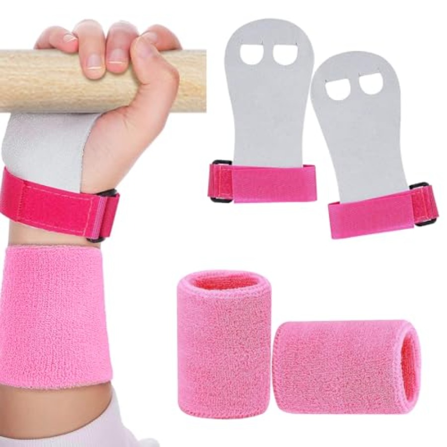 Sports Grip - 2er-Set Gymnastik-Handschuhe mit Handgelenkschutz, Turnhandschuhe für