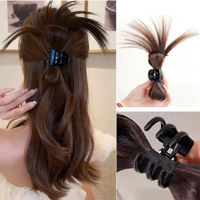 Feather Shuttlecock - Synthetische Frauen Halb-krawatte Haar Klaue Federball