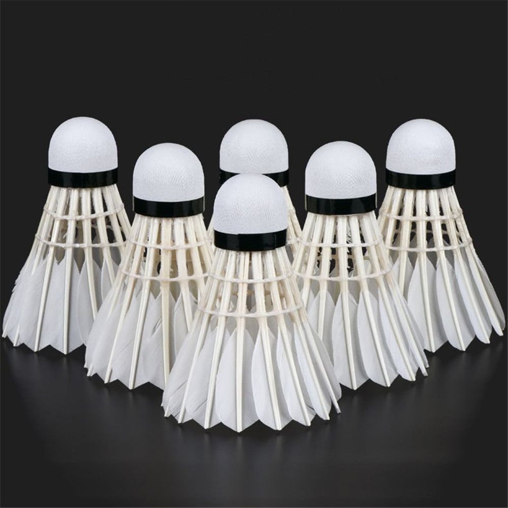 Feather Shuttlecock - 3/6/12Pcs Neue Weiß Badminton Federball Professionelle