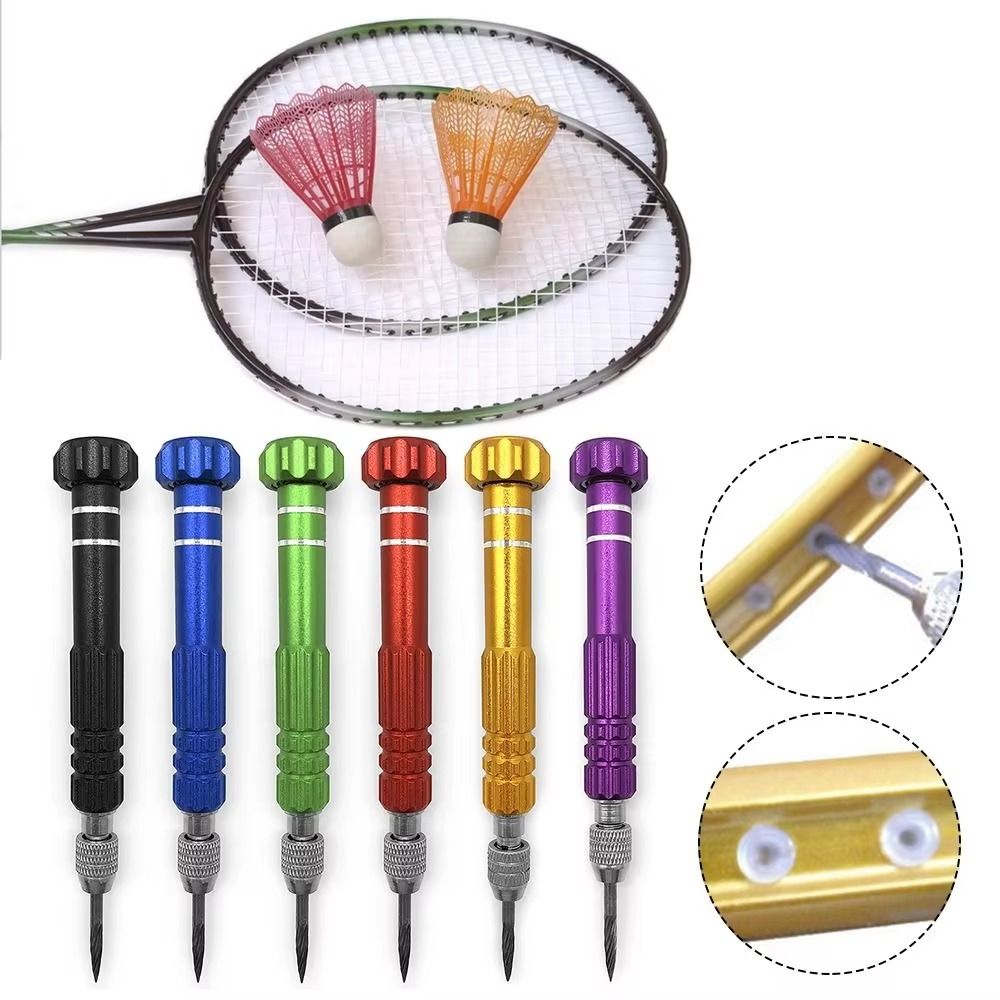 Badminton Materi - Legierungsmaterial Badminton-Saitenentferner Ersatz-Saitenkegel 12cm Schlägerreparatur für