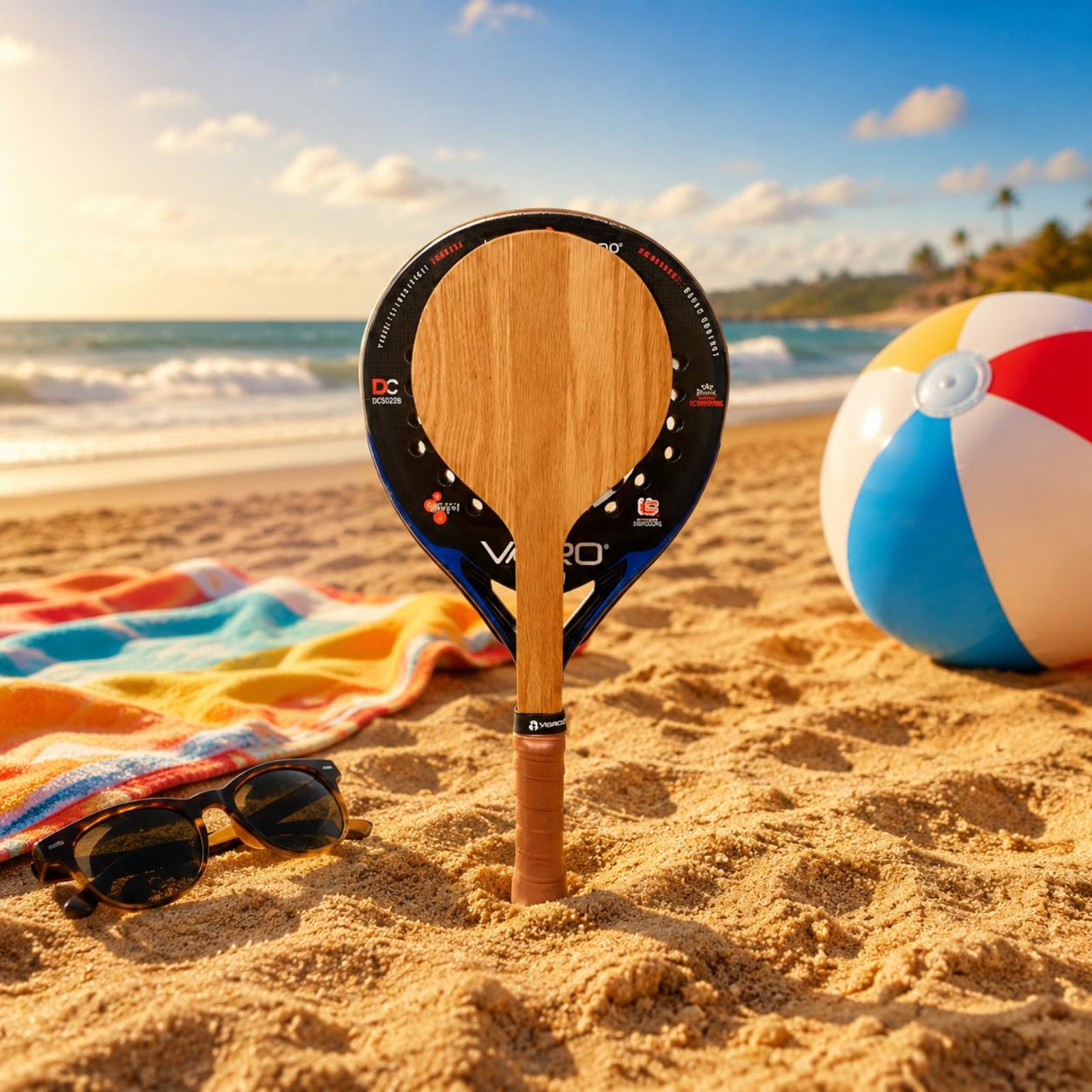 Strandtennisschläger aus Holz, – Sports Grip Bewertung und Preis