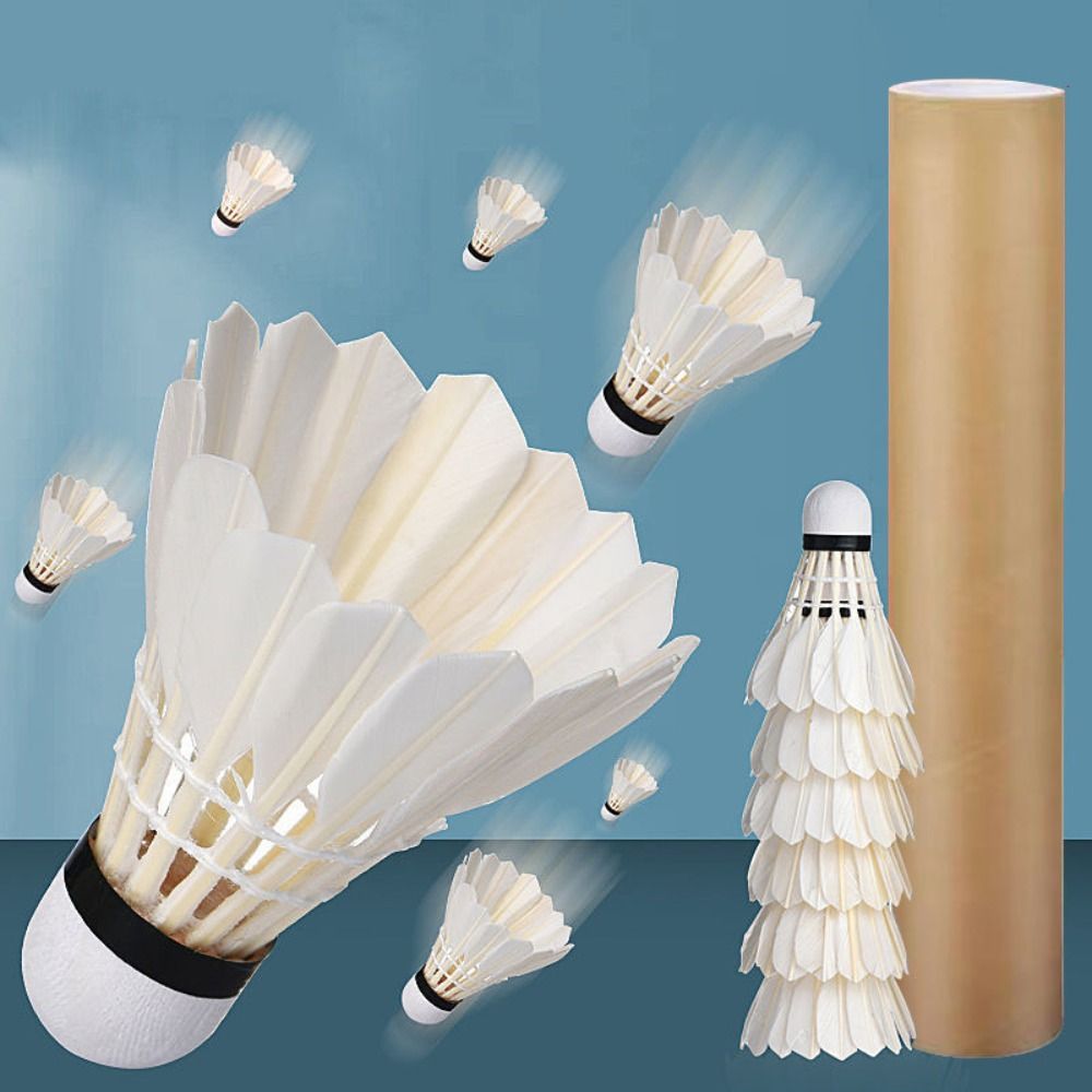 Neue weiße Gänsefeder-Badminto – Feather Shuttlecock Bewertung und Preis